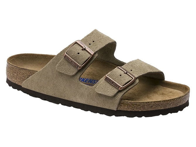 sandales et nu pieds - Mule Sabot - femme - Nubuck - Taupe - Birkenstock