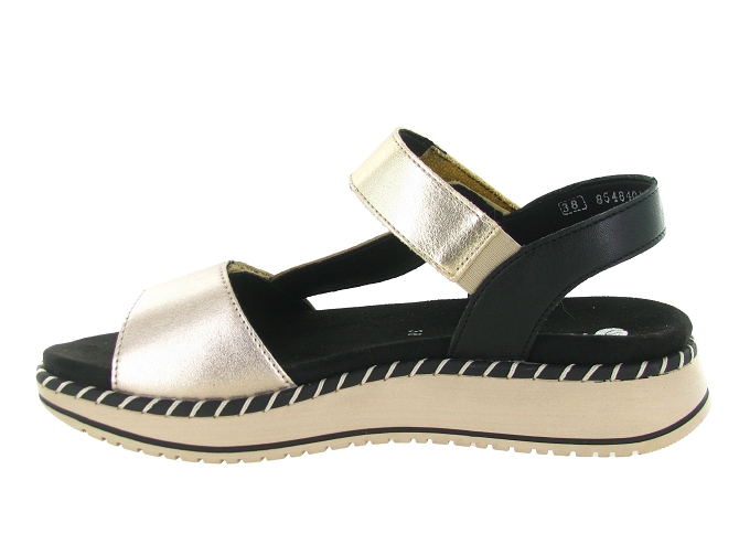 sandales et nu pieds - Confort - femme - Cuir - Or - Remonte5879501_4