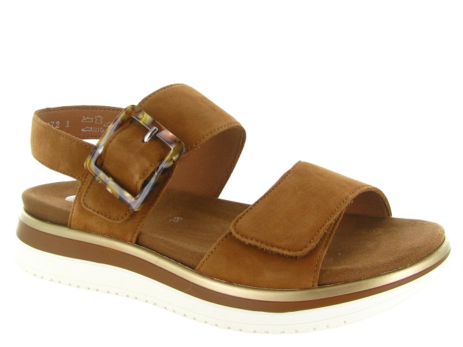 sandales et nu pieds - Confort - femme - Cuir - Marron - Remonte