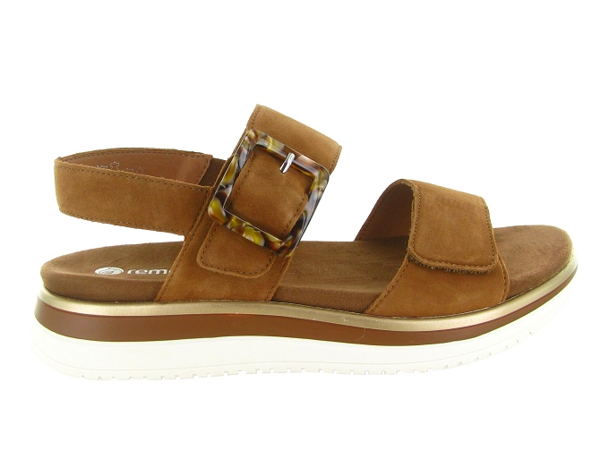 sandales et nu pieds - Confort - femme - Cuir - Marron - Remonte5879701_2