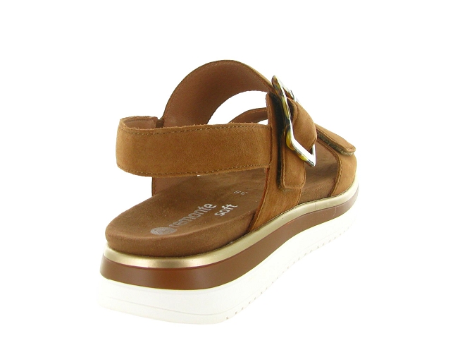 sandales et nu pieds - Confort - femme - Cuir - Marron - Remonte5879701_5
