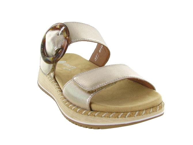 sandales et nu pieds - Mule Sabot - femme - Cuir - Argent - Remonte5880001_3