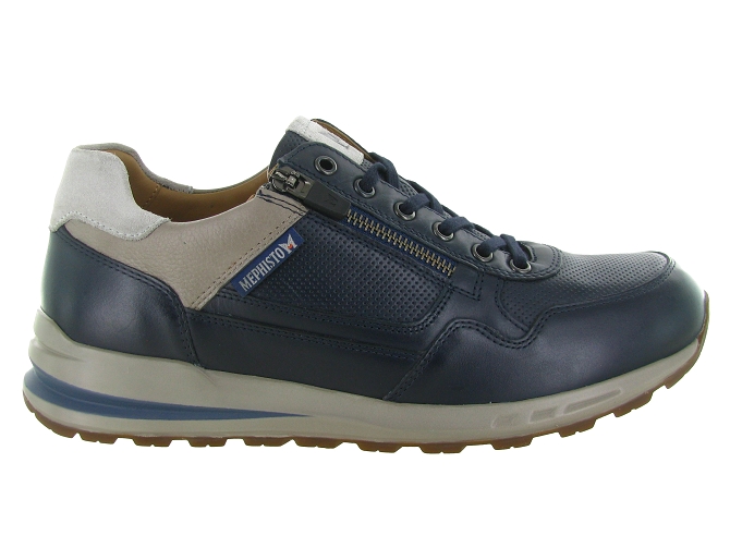 baskets et sneakers - Confort - homme - Cuir - Bleu Marine - Mephisto5880201_2