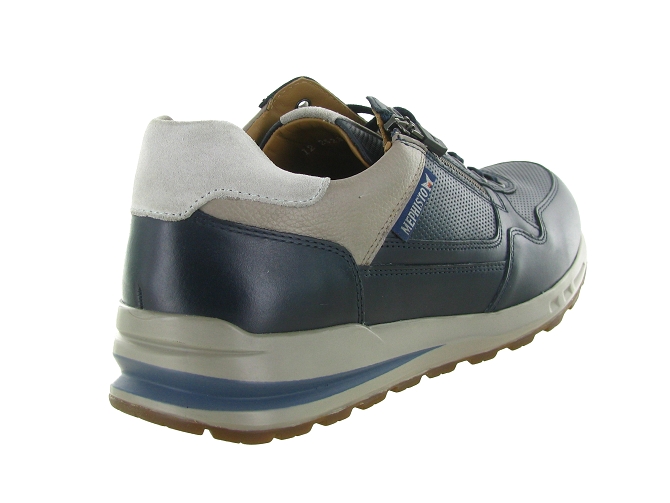 baskets et sneakers - Confort - homme - Cuir - Bleu Marine - Mephisto5880201_5