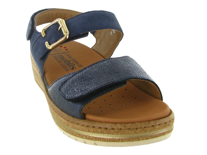sandales et nu pieds - Confort - femme - Cuir - Bleu Marine - Mephisto5881501_3