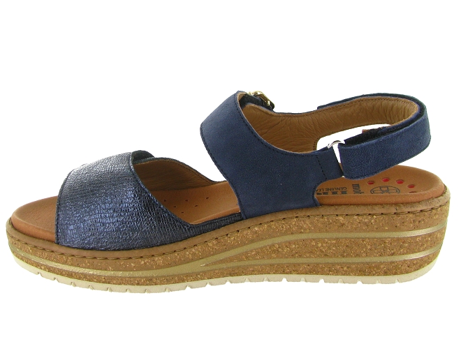 sandales et nu pieds - Confort - femme - Cuir - Bleu Marine - Mephisto5881501_4