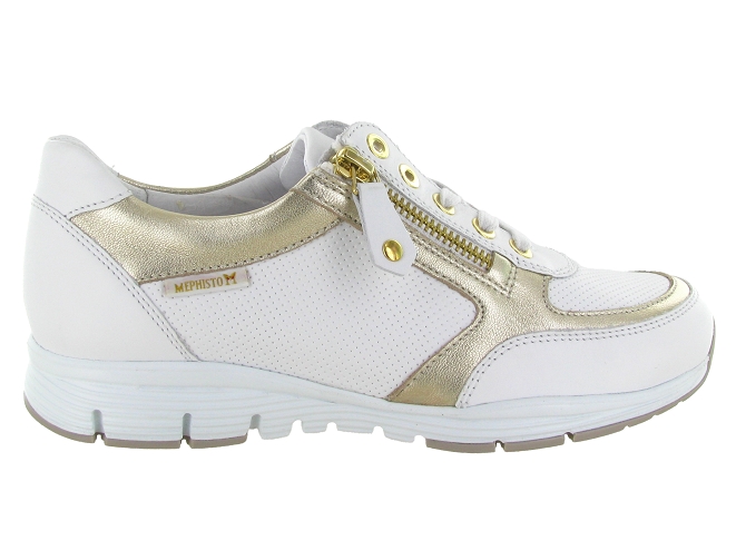 baskets et sneakers - Confort - femme - Cuir - Blanc - Mephisto5881601_2