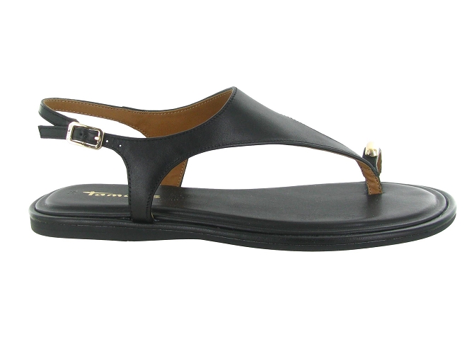 sandales et nu pieds - Entre doigt & Tong - femme - Cuir - Noir - Tamaris5882201_2