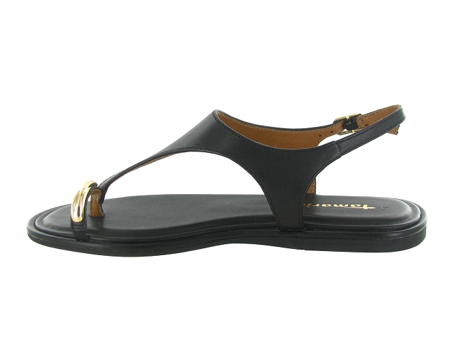 sandales et nu pieds - Entre doigt & Tong - femme - Cuir - Noir - Tamaris5882201_4