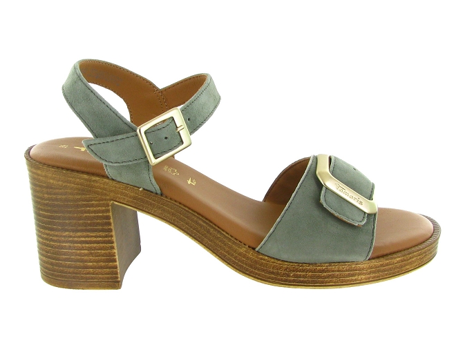 sandales et nu pieds - Casual - femme - Cuir - Kaki - Tamaris5882701_2