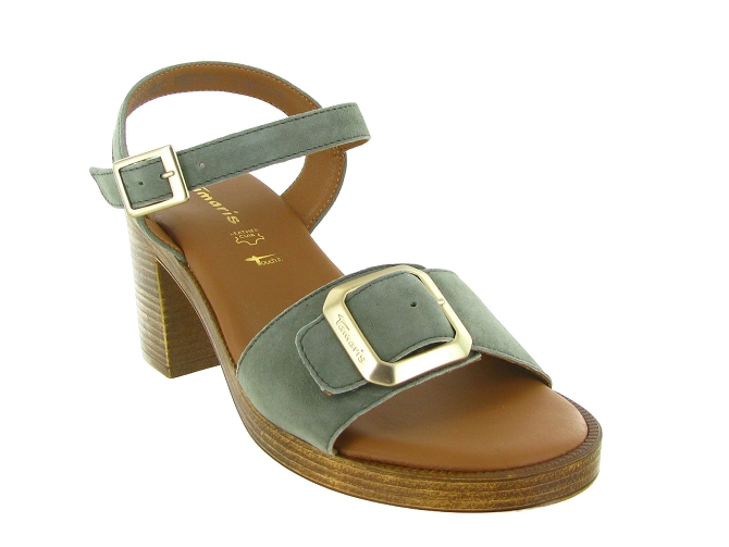 sandales et nu pieds - Casual - femme - Cuir - Kaki - Tamaris5882701_3