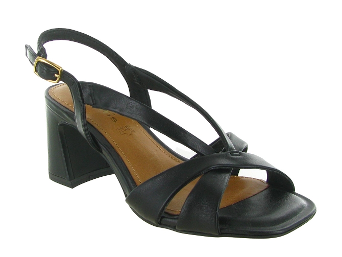 sandales et nu pieds - Casual - femme - Cuir - Noir - Tamaris