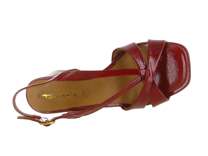 sandales et nu pieds - Casual - femme - Cuir - Rouge - Tamaris5882802_3