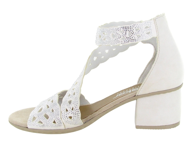 sandales et nu pieds - Cérémonie - femme - Cuir - Blanc - Rieker5884101_4