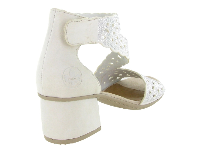 sandales et nu pieds - Cérémonie - femme - Cuir - Blanc - Rieker5884101_5