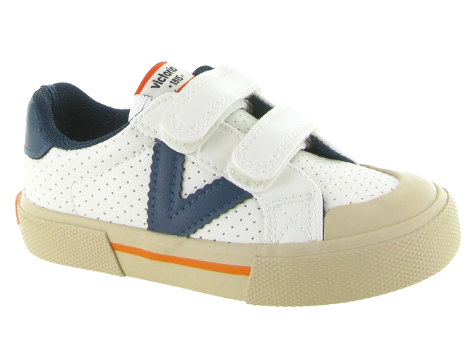 baskets et sneakers -  - junior garcon - Cuir - Bleu Marine - Victoria