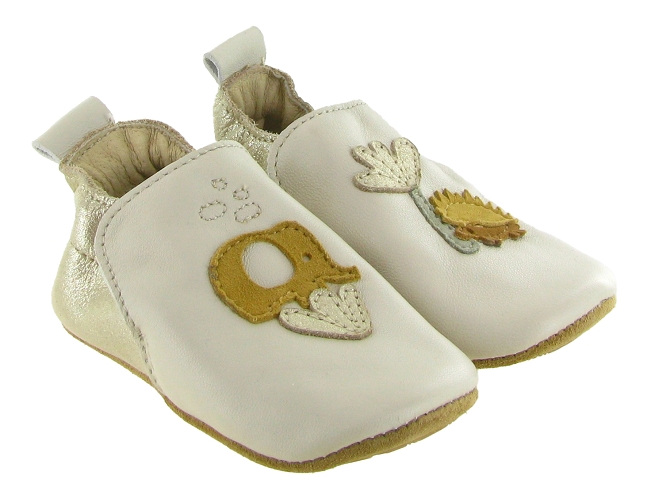 chaussons et pantoufles -  - bebe mixte - Cuir - Beige - Bellamy5886302_2