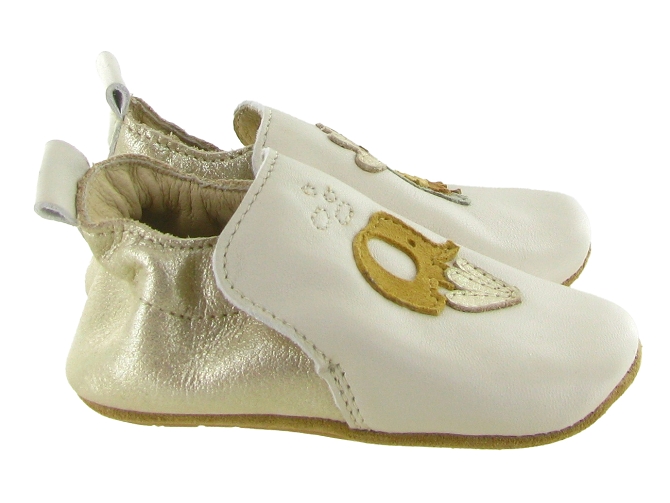 chaussons et pantoufles -  - bebe mixte - Cuir - Beige - Bellamy5886302_3