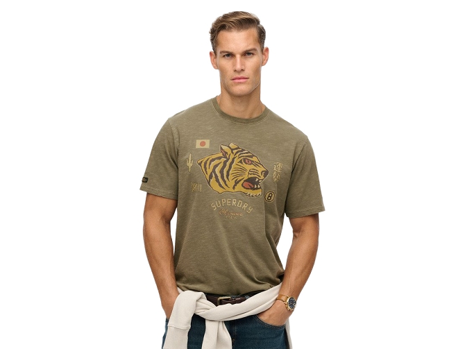 ts - MC - vetement homme - Coton - Vert - Superdry5887801_2