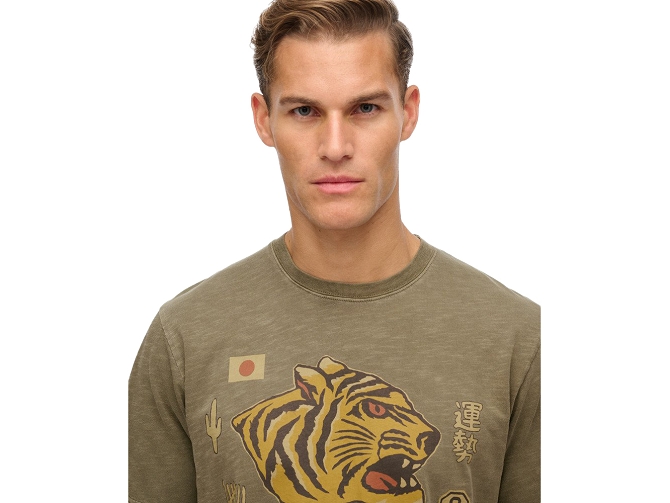 ts - MC - vetement homme - Coton - Vert - Superdry5887801_4