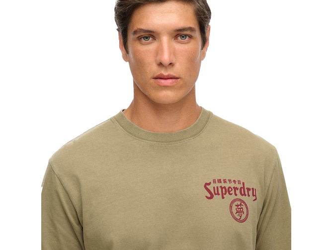 ts - MC - vetement homme - Coton - Kaki - Superdry5887901_2