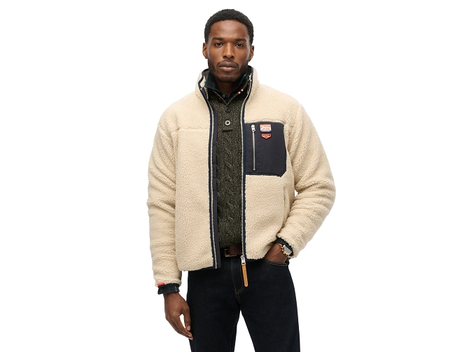 veste - IMPERMEABLE - vetement homme - Coton - Beige - Superdry5888101_4