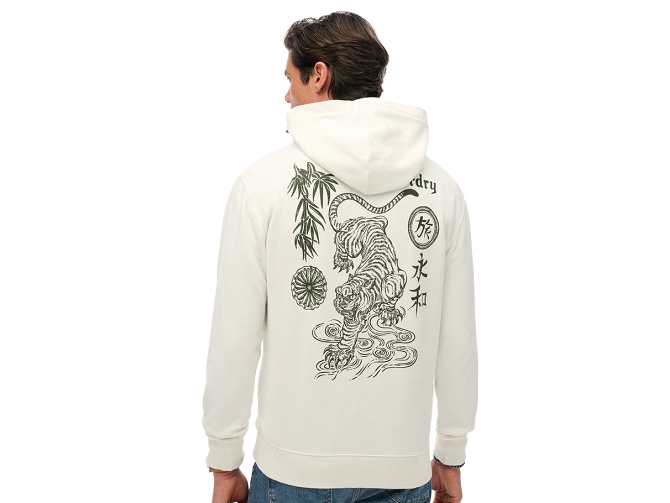pull - ML - vetement homme - Coton - Blanc - Superdry5888501_4