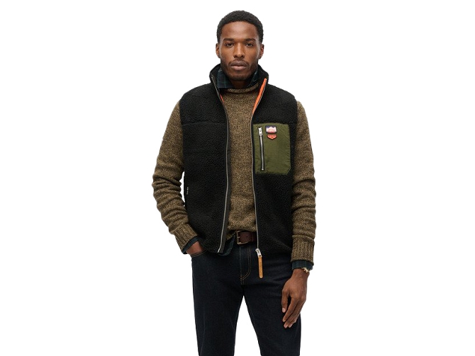 gilet - SM - vetement homme - Coton - Noir - Superdry5888601_4