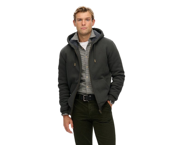 gilet - ML - vetement homme - Coton - Anthracite - Superdry5888901_3