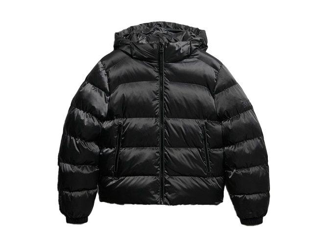 veste - DOUDOUNE - vetement femme - Coton - Noir - Superdry