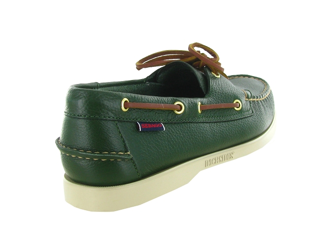 mocassins - Bateau - homme - Cuir - Vert - Sebago5891401_5