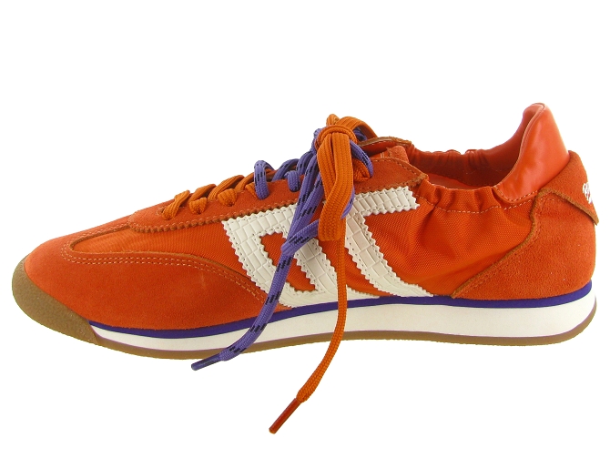 baskets et sneakers - Tendance - femme - Nubuck - Orange - Back705891901_4
