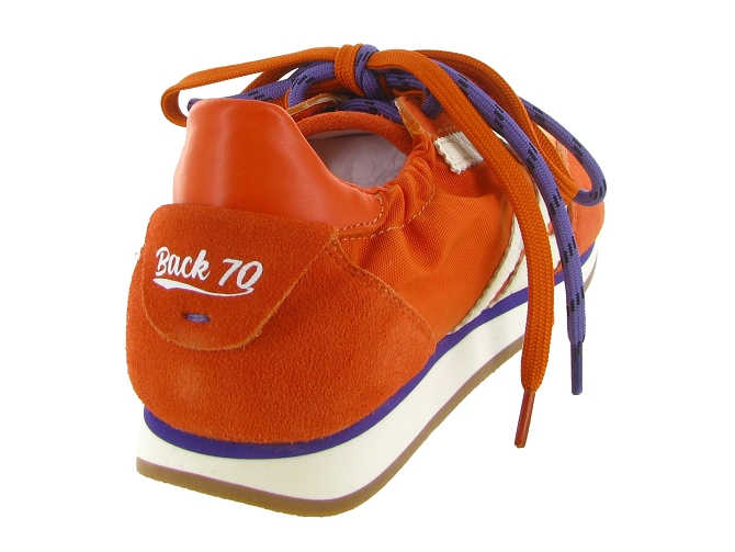 baskets et sneakers - Tendance - femme - Nubuck - Orange - Back705891901_5