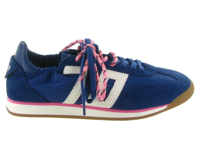 baskets et sneakers - Tendance - femme - Nubuck - Bleu Marine - Back705891903_2