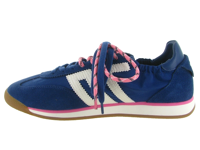 baskets et sneakers - Tendance - femme - Nubuck - Bleu Marine - Back705891903_4