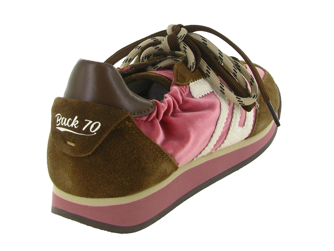 baskets et sneakers - Tendance - femme - Nubuck - Rose - Back705891908_5