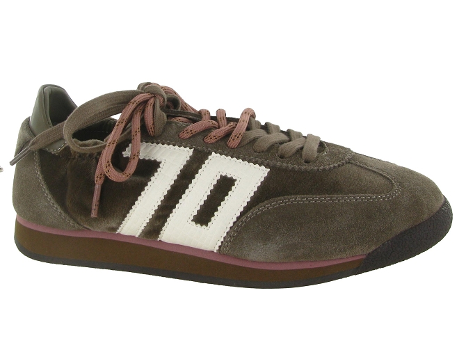 baskets et sneakers - Tendance - femme - Nubuck - Taupe - Back70