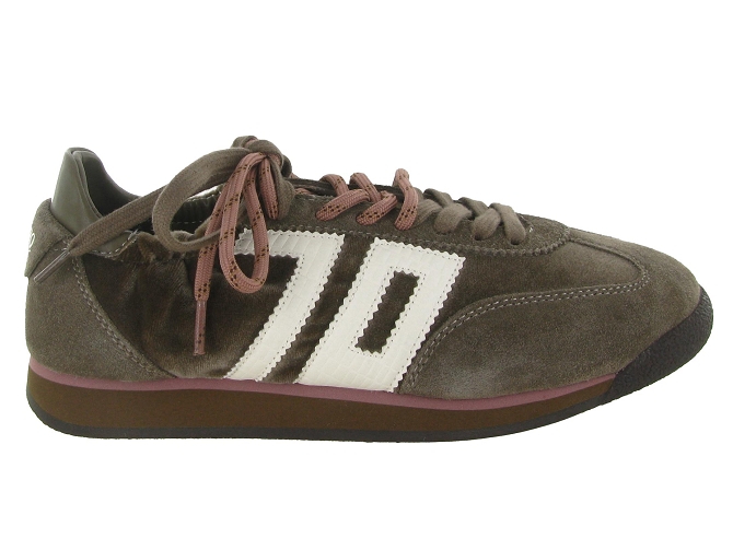 baskets et sneakers - Tendance - femme - Nubuck - Taupe - Back705891909_2