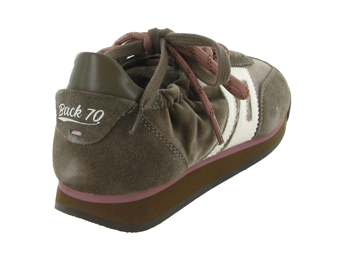 baskets et sneakers - Tendance - femme - Nubuck - Taupe - Back705891909_5