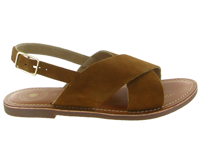 sandales et nu pieds - Casual - femme - Nubuck - Marron - Atelier tropezien5892301_2