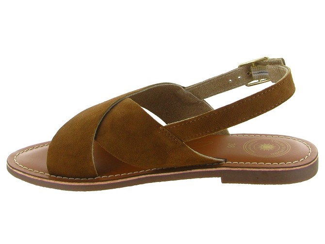 sandales et nu pieds - Casual - femme - Nubuck - Marron - Atelier tropezien5892301_4