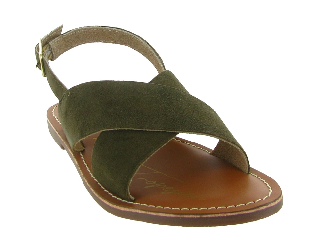 sandales et nu pieds - Casual - femme - Nubuck - Vert - Atelier tropezien5892302_3