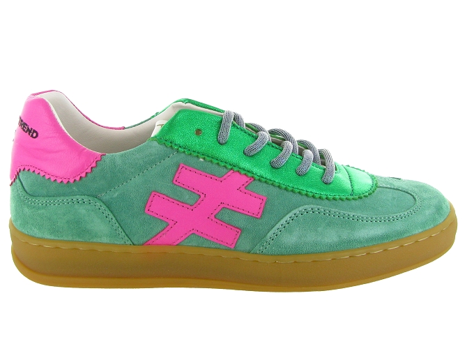 baskets et sneakers - Tendance - femme - Nubuck - Vert - Another trend5893101_2