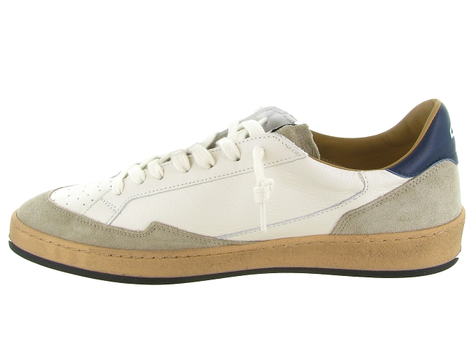 baskets et sneakers - Montante - homme - Cuir - Blanc - 4b125894101_4