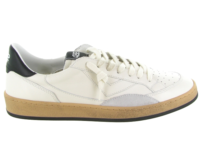 baskets et sneakers - Montante - homme - Cuir - Blanc - 4b125894201_2