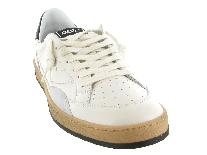 baskets et sneakers - Montante - homme - Cuir - Blanc - 4b125894201_3