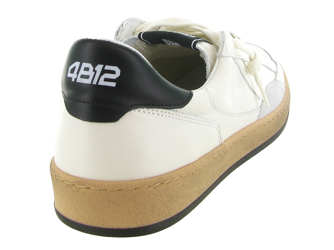 baskets et sneakers - Montante - homme - Cuir - Blanc - 4b125894201_5