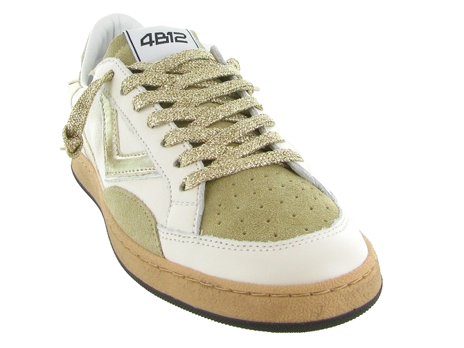 baskets et sneakers - Montante - femme - Nubuck - Blanc - 4b125894701_3