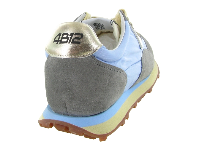 baskets et sneakers - Montante - femme - Nubuck - Bleu - 4b125895102_5