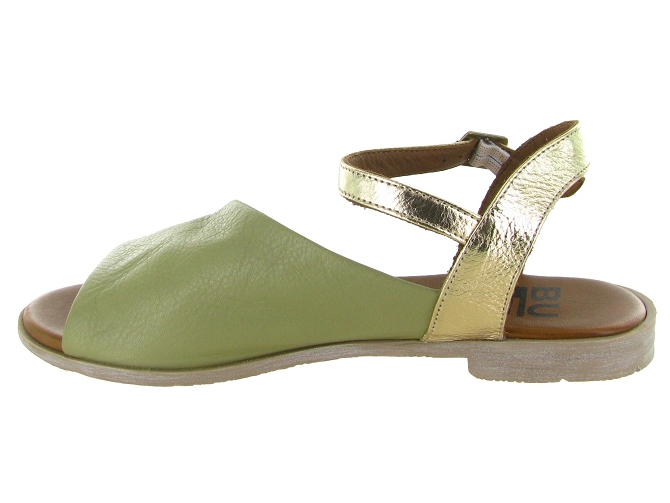 sandales et nu pieds - Casual - femme - Cuir laminé - Kaki - Bueno5895601_4